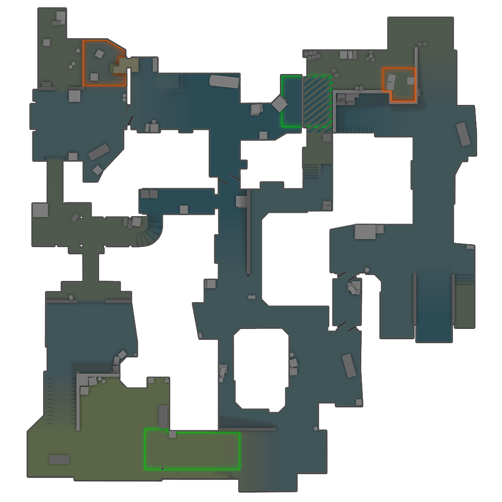 Dust II radar overview